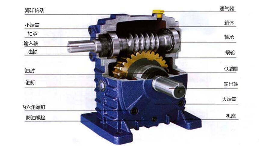 WPA蝸輪蝸桿減速機(jī)結(jié)構(gòu)